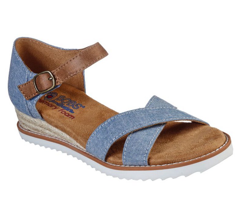 Skechers Bobs Desert Kiss - Party Crashers - Womens Sandals Blue [AU-WX9855]